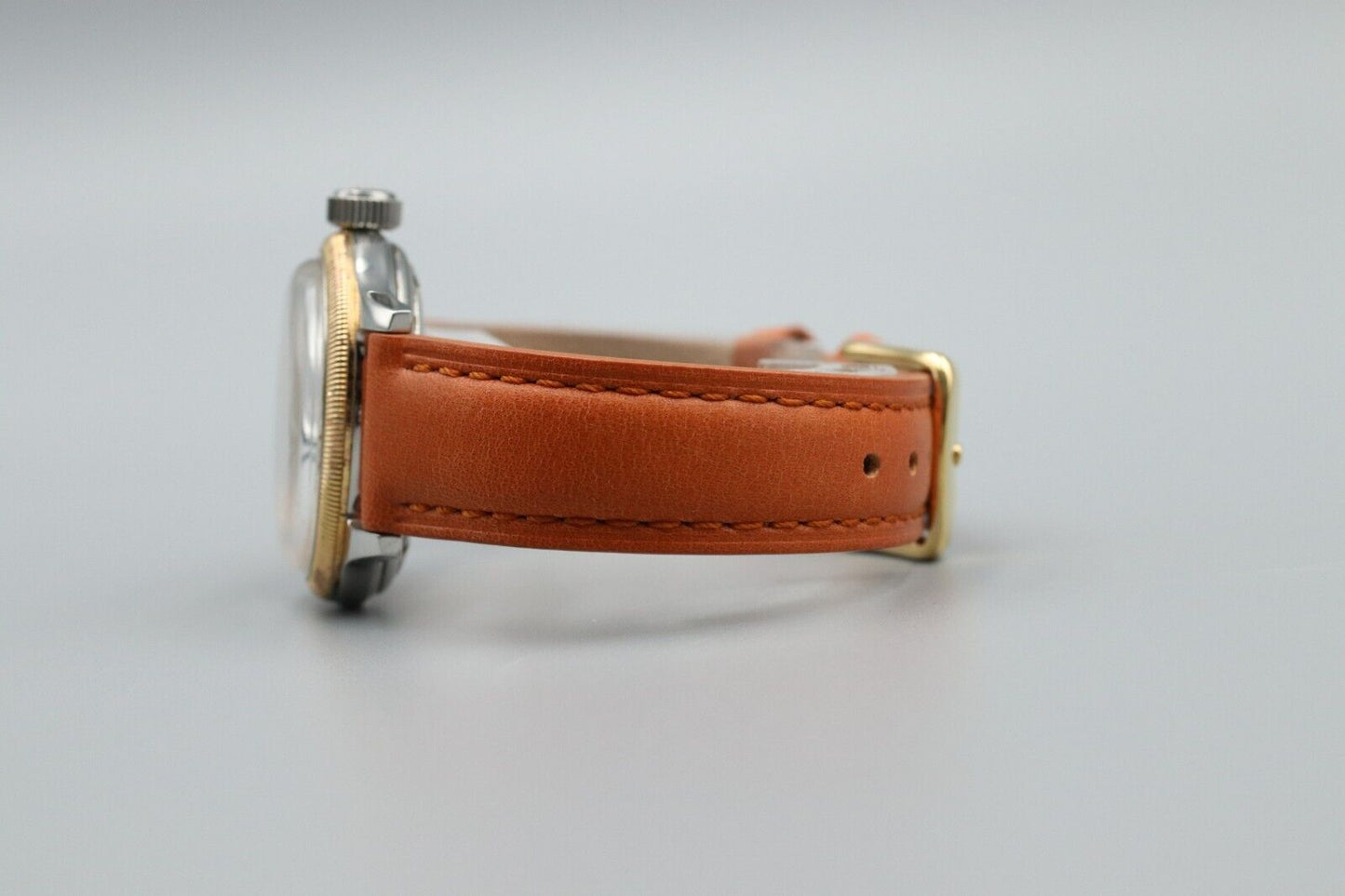 *NEAR MINT* ORIS 7400 Big Crown Pointer Date Gold Automatic 32mm Watch JAPAN