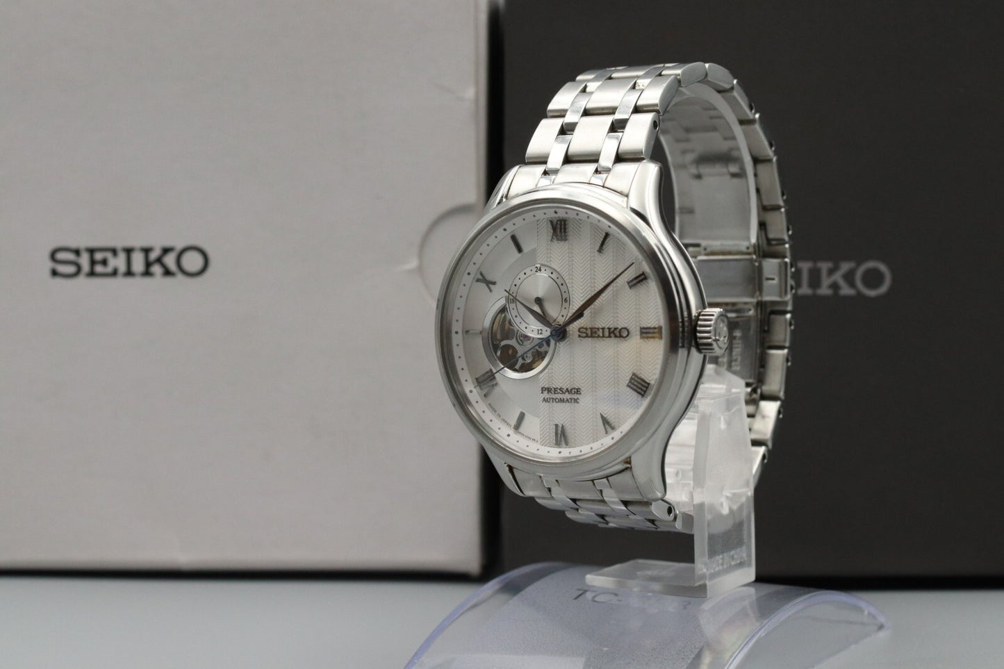 *MINT Box* SEIKO Presage 4R39-00W0 Automatic White Dial Mens Watch From JAPAN