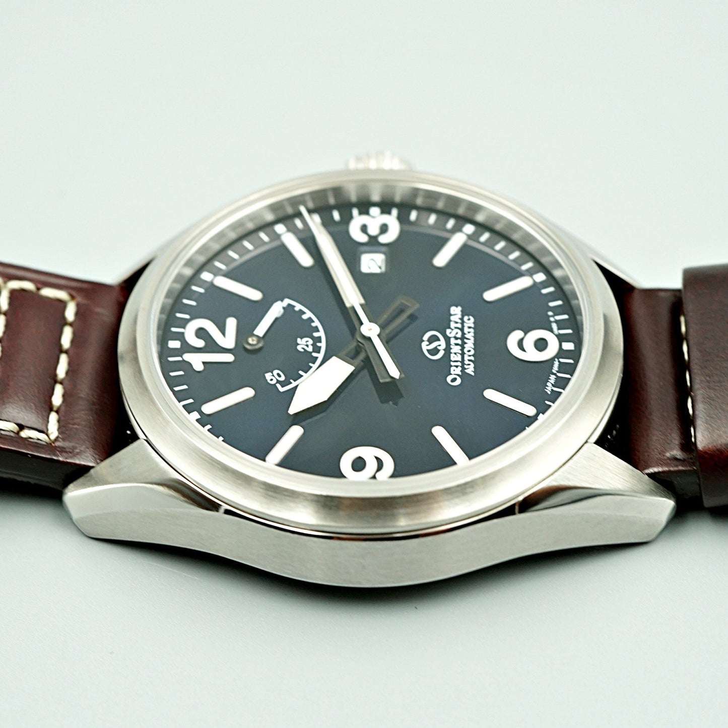 **TOP MINT** Orient Star Epson RE-AU0207L00B Blue Automatic Men's Watch JAPAN