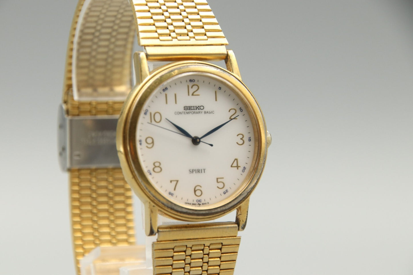 Exc+5 Vintage SEIKO Spirt 5S21-6000 Sweeping Second Hand Mens Quartz Watch JP