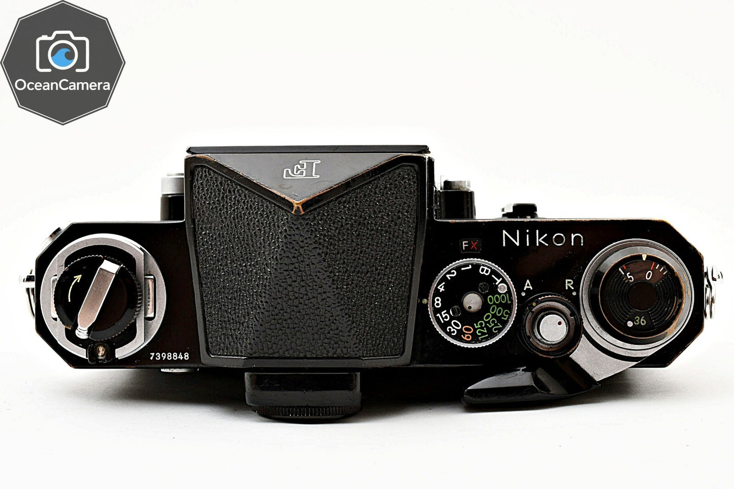 SN739xxxx *Exc+5* Nikon F Eye Level Apollo Black 35mm SLR Film Camera Body JAPAN
