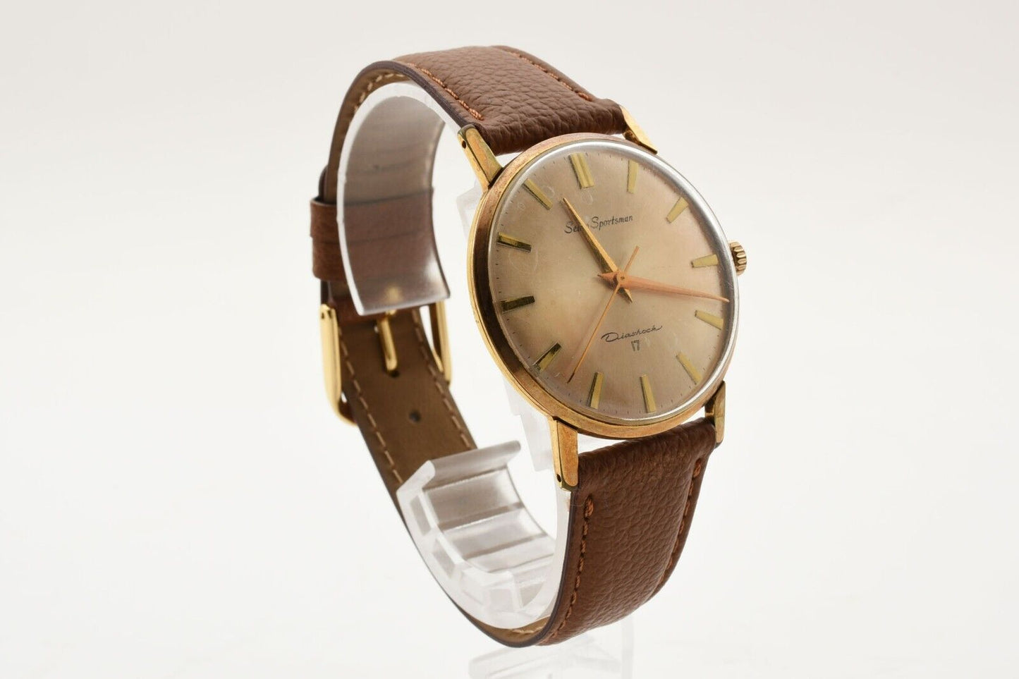 *Excellent+5* SEIKO 15019E Sportsman Watch Mens Hand Winding Analog 17 Jewels