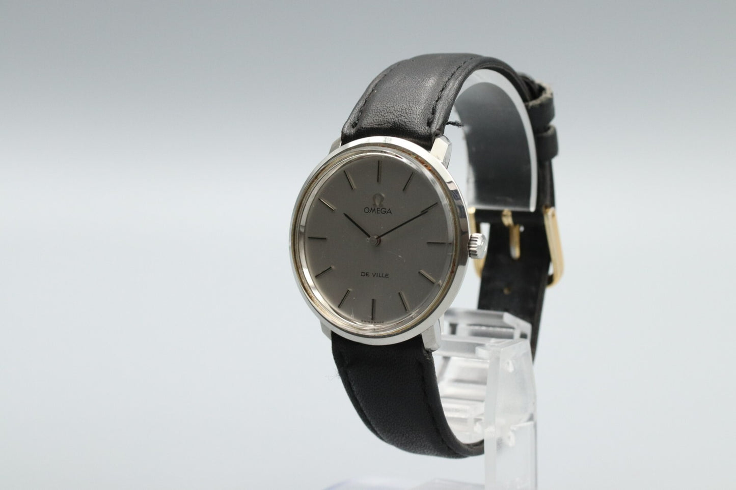 *N MINT* Vintage OMEGA De Ville TOOL 104 Manual Winding Silver Dial Mens Watch