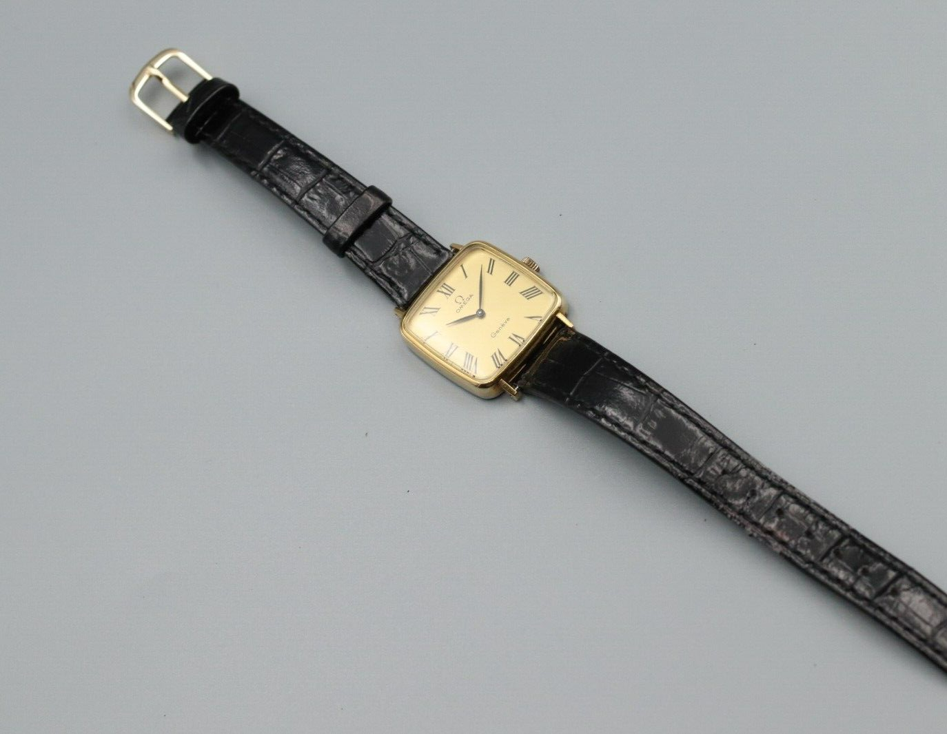 *N MINT* Vintage OMEGA De Ville Cal.625 Hand Winding Gold Roman Dial Mens Watch