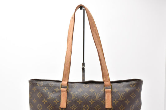 Louis Vuitton CABAS MEZZO Monogram Brown Tote Bag M51151 Authentic Condition SA