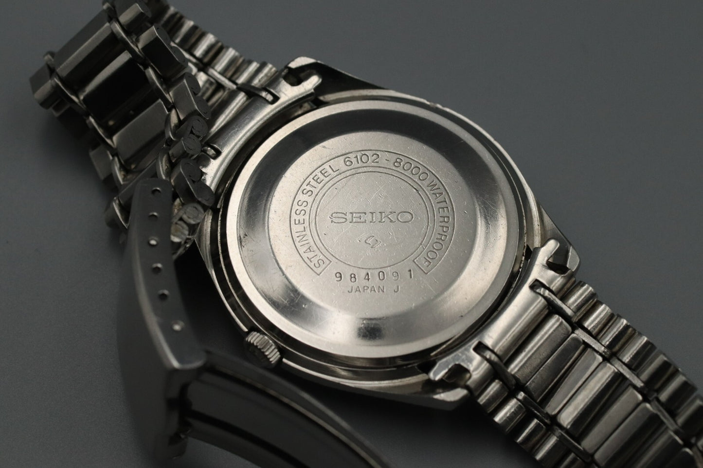 *Exc+5* Vintage SEIKO Skyliner 6102-8000 Hand Winding White Dial 21J Watch JAPAN