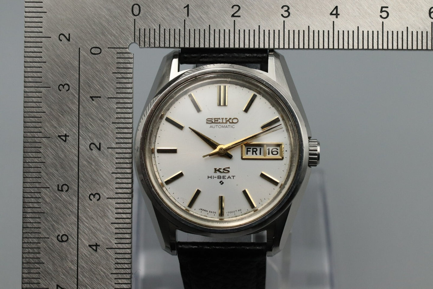 1971 N MINT Vintage SEIKO King KS Hi BEAT 5626-7040 Automatic DayDate Mens Watch