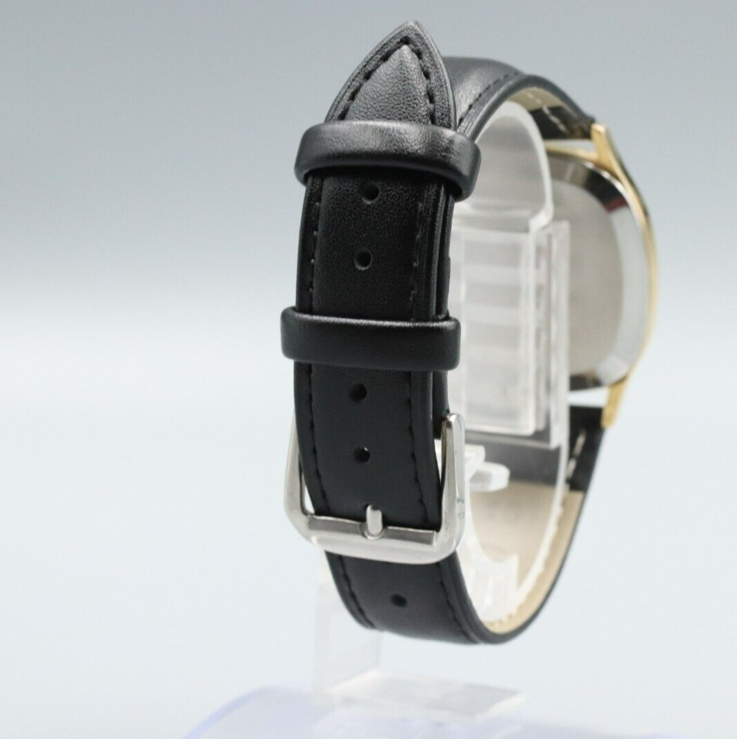 *Exc+5* Vintage OMEGA De Ville Cal.1330 Quartz Gold Dial Square Mens Watch