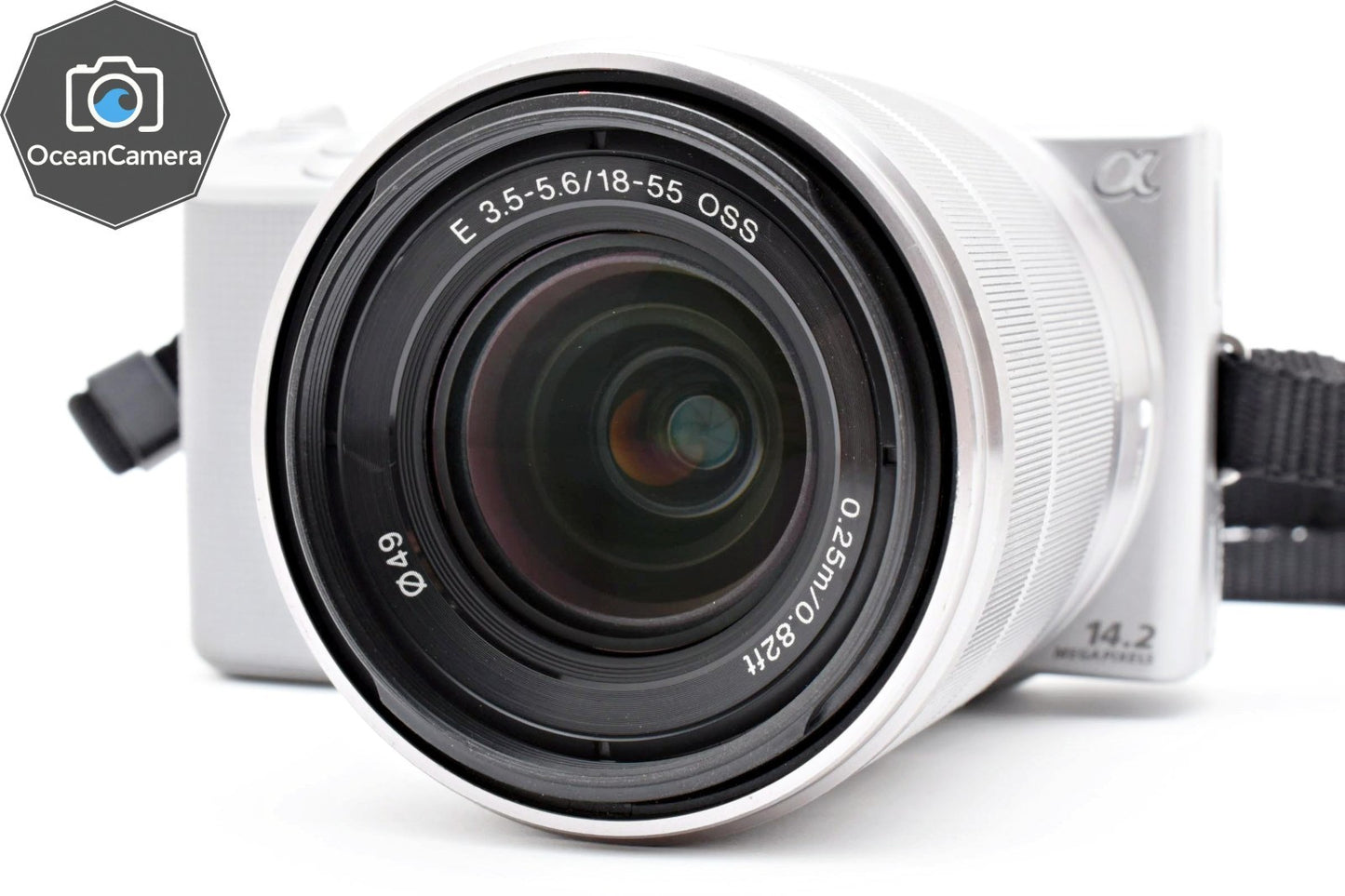 SONY NEX-5 Silver Mirrorless Digital Camera 18-55mm Lens Japanese language only