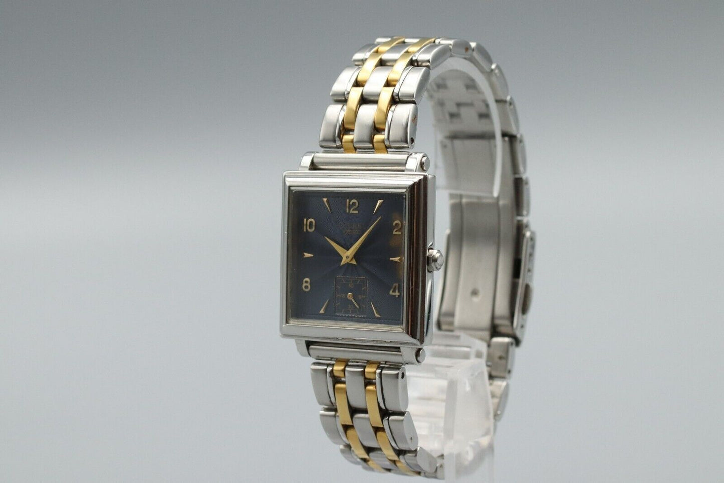 Rare *Exc+5* Vintage SEIKO LAUREL 7N07-5A00 Quartz Navy Small Second Mens Watch