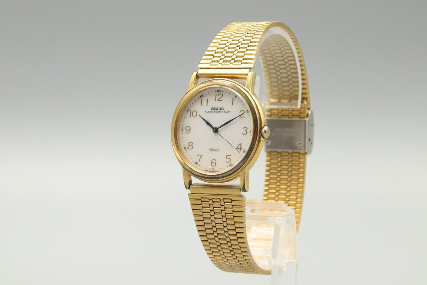 Exc+5 Vintage SEIKO Spirt 5S21-6000 Sweeping Second Hand Mens Quartz Watch JP