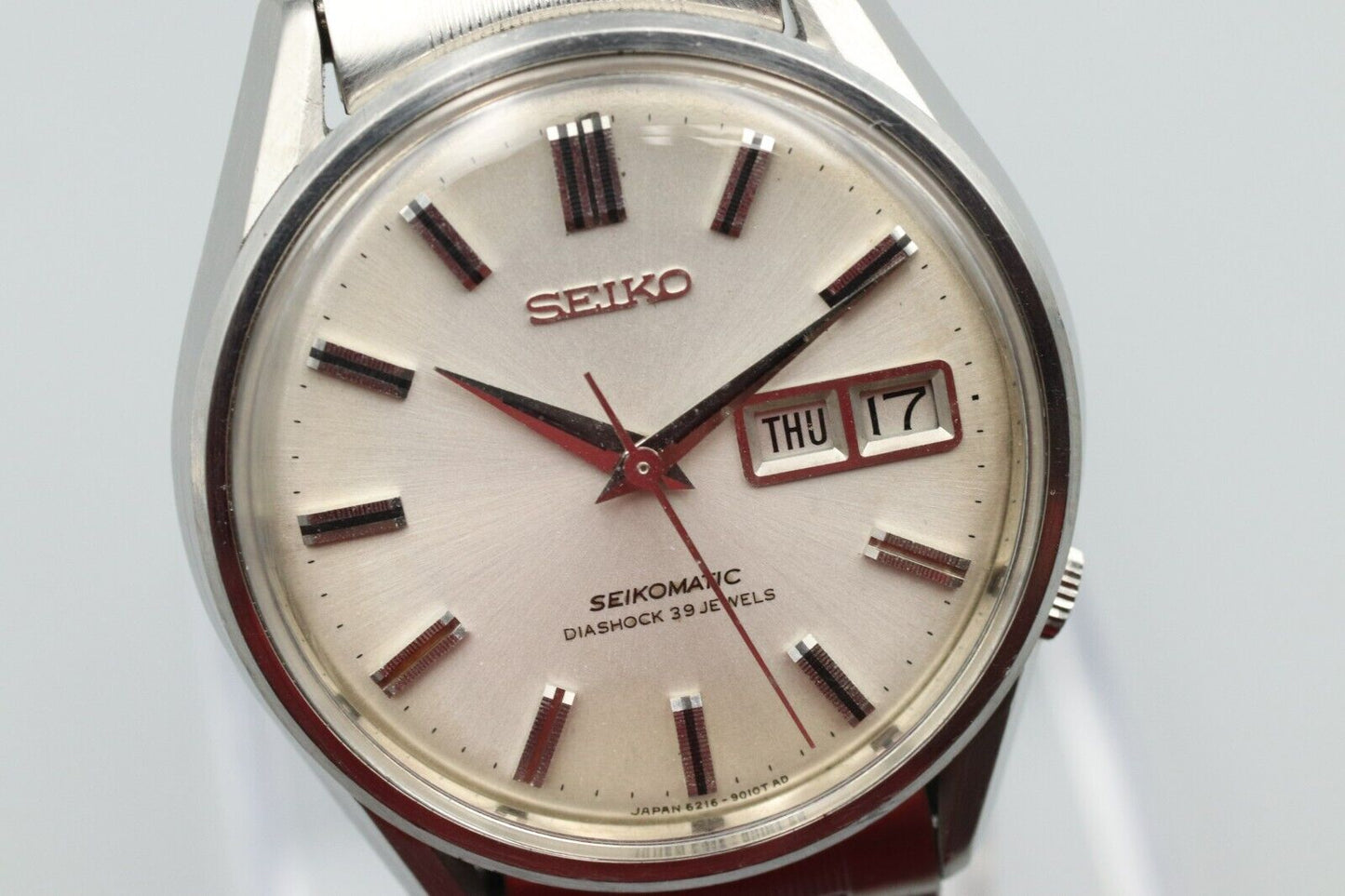 Vintage 1967 *N MINT* SEIKO 6216-9000 SEIKOMATIC WEEKDATER 39Jewels Automatic JP
