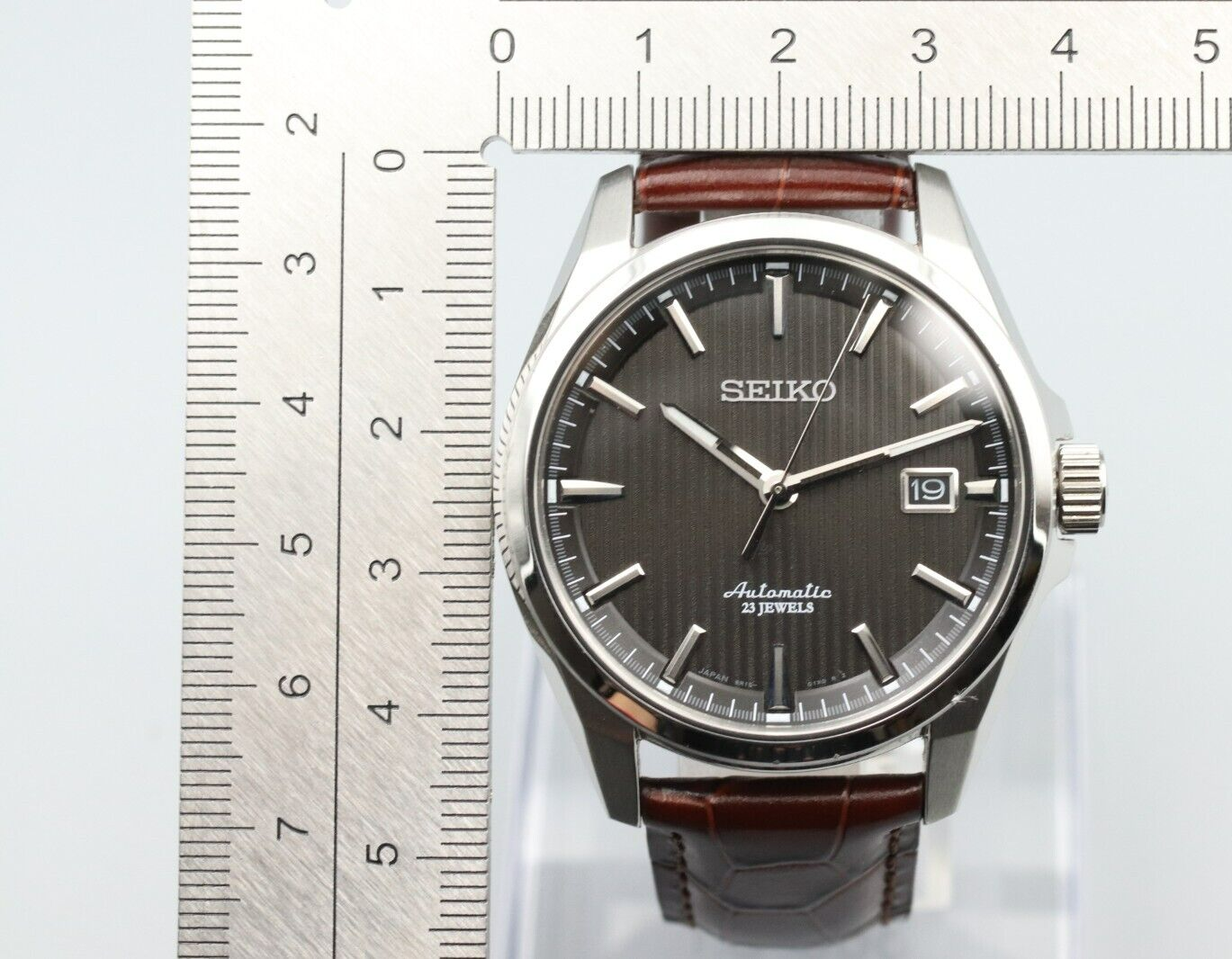 *MINT* Vintage Seiko Presage 6R15-02M0 Automatic Black Dial 23J Round Mens Watch