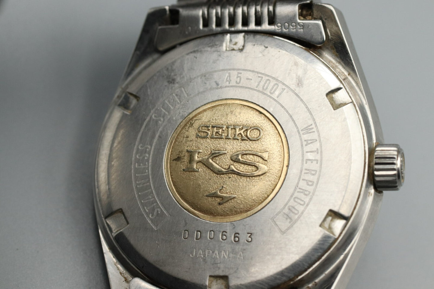*Exc+5* Vintage SEIKO King Hi Beat KS 45-7001 Hand Winding White Dial Mens Watch
