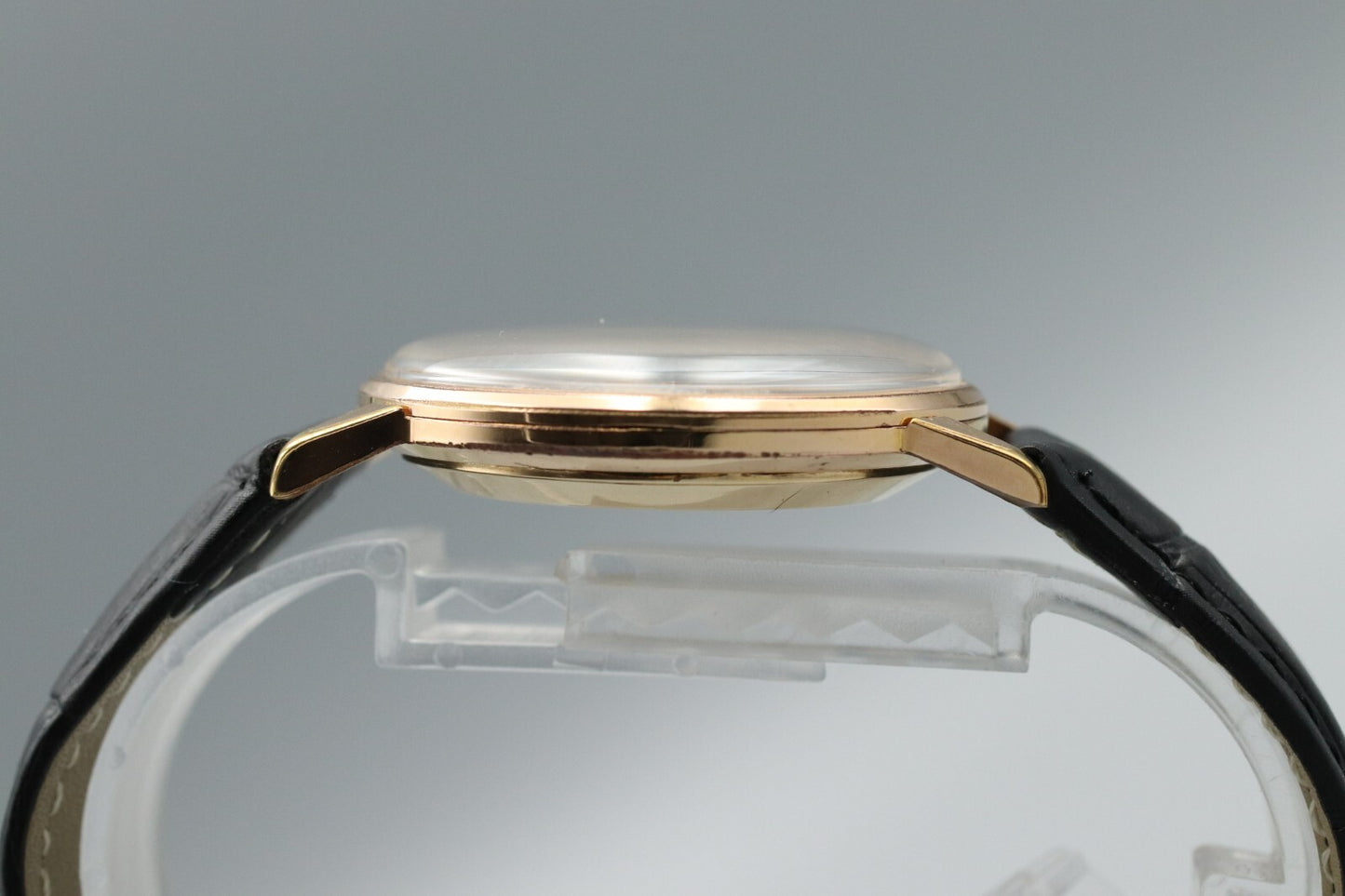 *Exc+5* Vintage SEIKO Crown J15003 Hand Winding Gold Dial 21J Round Mens Watch