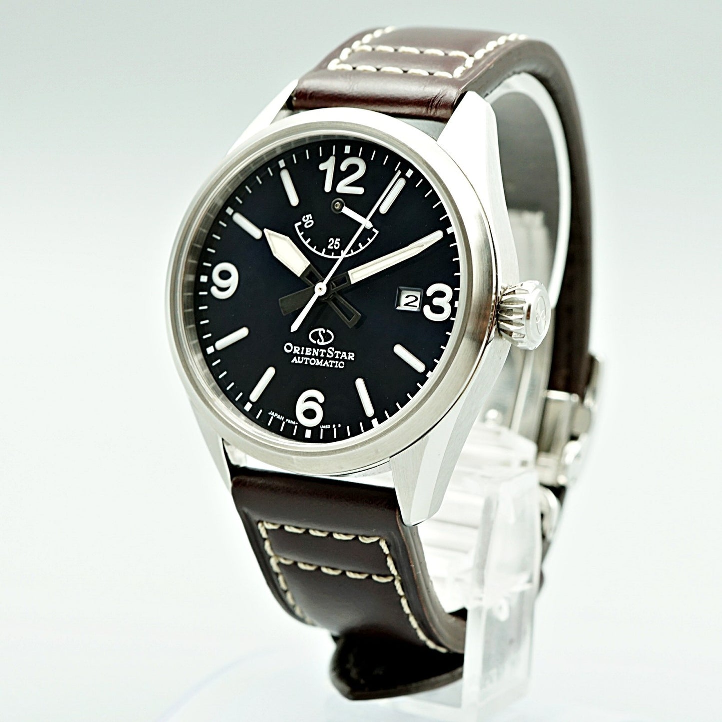 **TOP MINT** Orient Star Epson RE-AU0207L00B Blue Automatic Men's Watch JAPAN