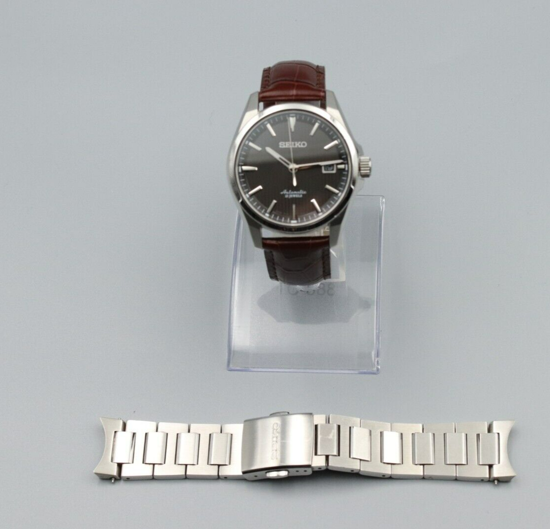 *MINT* Vintage Seiko Presage 6R15-02M0 Automatic Black Dial 23J Round Mens Watch