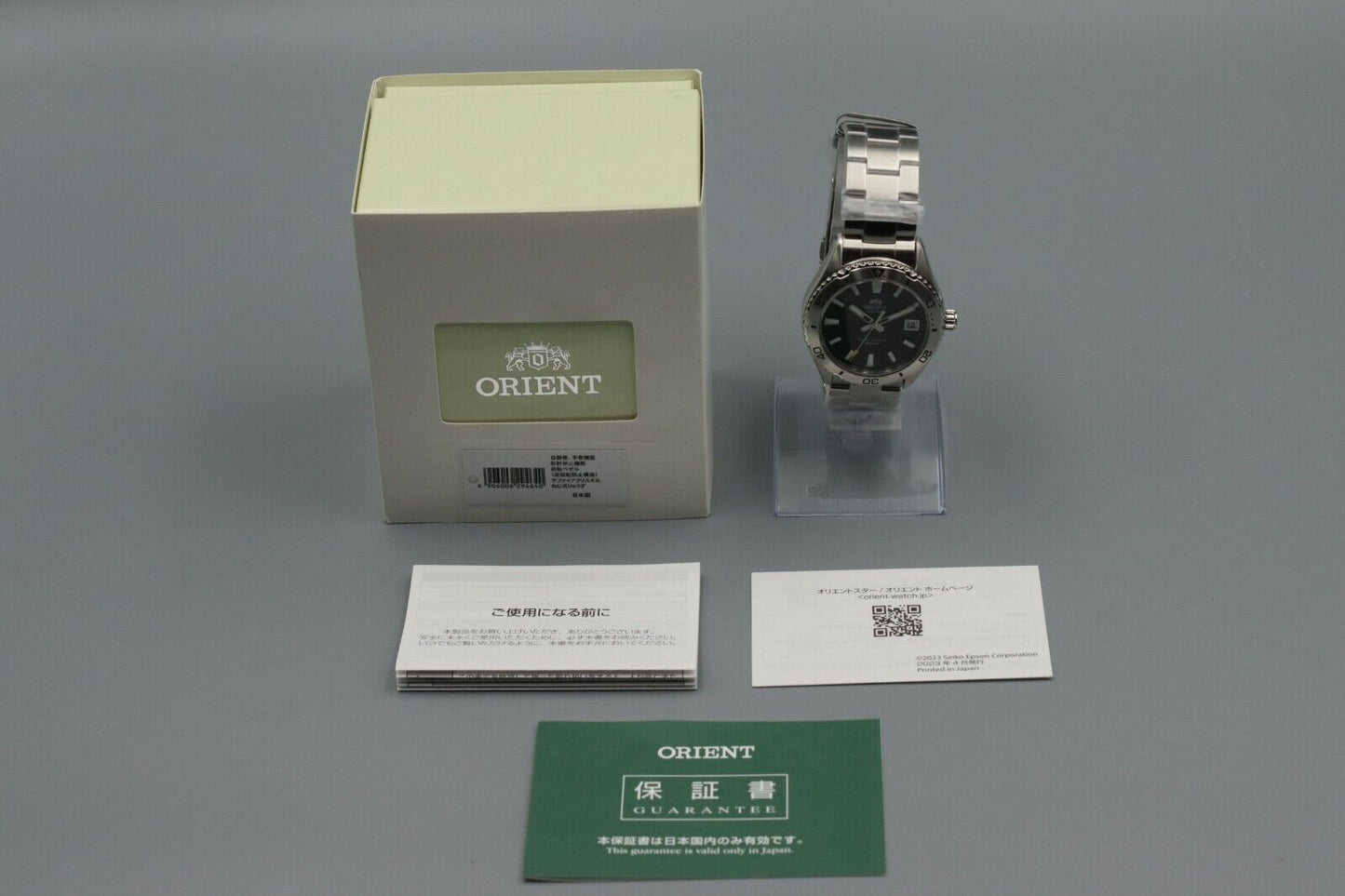 *UNUSED* Orient Mako40 RN-AC0Q01B Black Dial Automatic Diver Watch From JAPAN
