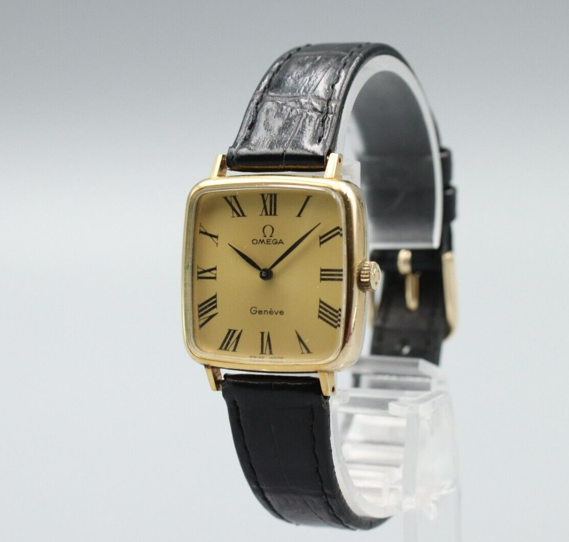 *N MINT* Vintage OMEGA De Ville Cal.625 Hand Winding Gold Roman Dial Mens Watch