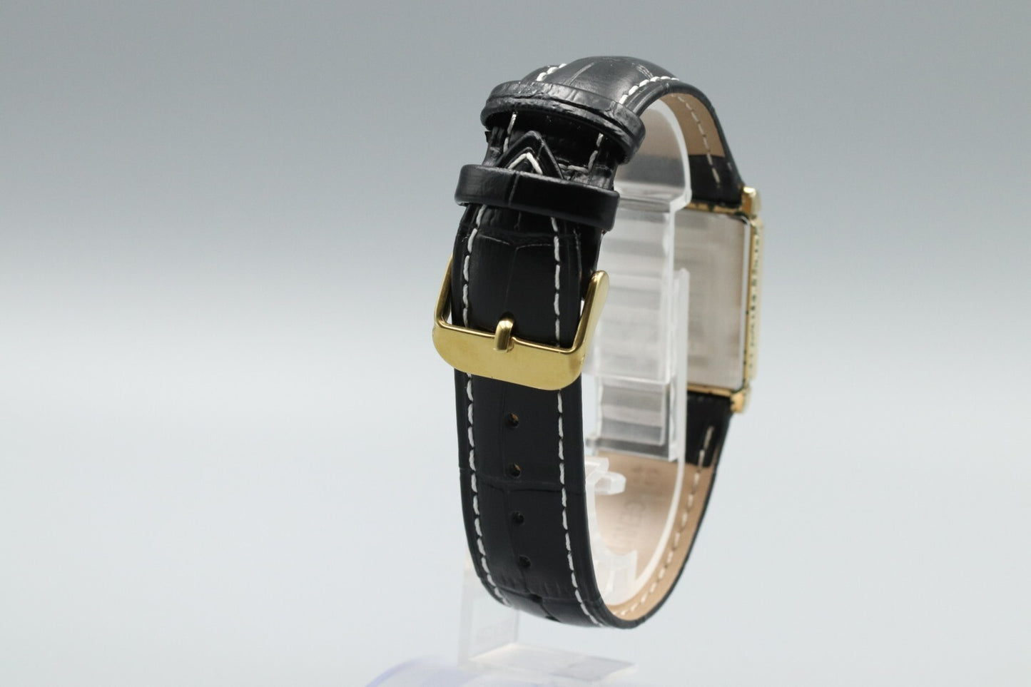 *Exc+5* Vintage SEIKO Dolce 7730-5040 Quartz Black Dial Tank Mens Watch JAPAN