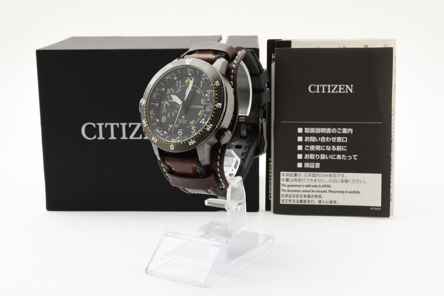 TOP MINT Citizen QZ J280-R013581 Solar Promaster Date Black Mens Wristwatch JP