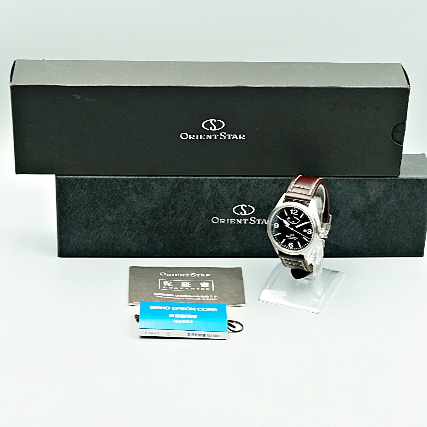 **TOP MINT** Orient Star Epson RE-AU0207L00B Blue Automatic Men's Watch JAPAN