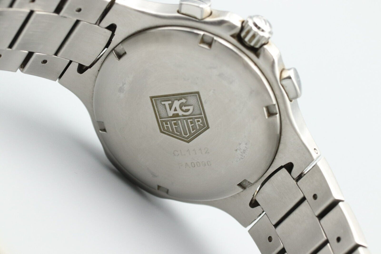 *N MINT* Vintage TAG HEUER Kirium CL1112 Blue Chronograph Quartz Men Watch JAPAN