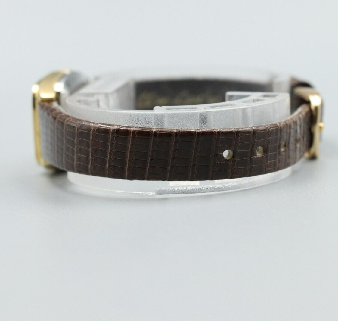 *N MINT* Vintage OMEGA De Ville Cal.1350 Quartz Gold Dial Rectangle Women Watch
