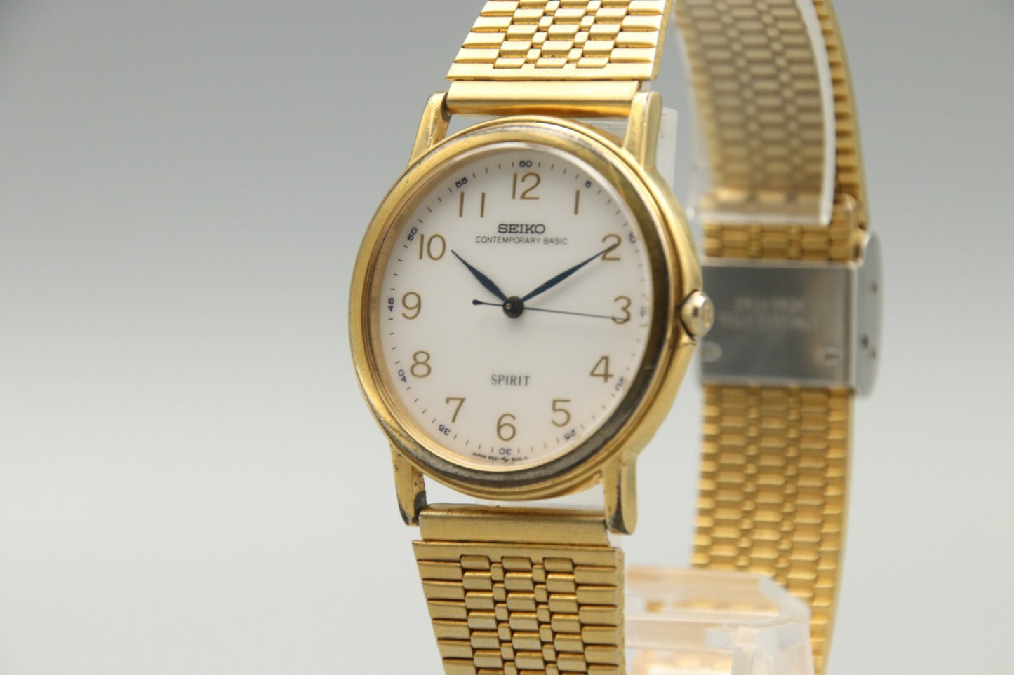 Exc+5 Vintage SEIKO Spirt 5S21-6000 Sweeping Second Hand Mens Quartz Watch JP