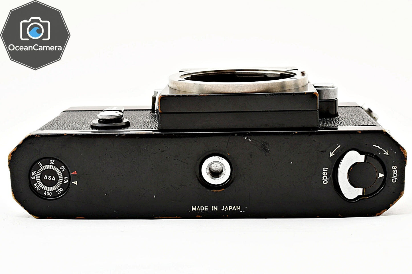 SN739xxxx *Exc+5* Nikon F Eye Level Apollo Black 35mm SLR Film Camera Body JAPAN