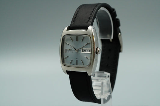 Exc+5 Vintage SEIKO LORD MATIC 5606-5040 Automatic Silver Square 33mm Mens Watch