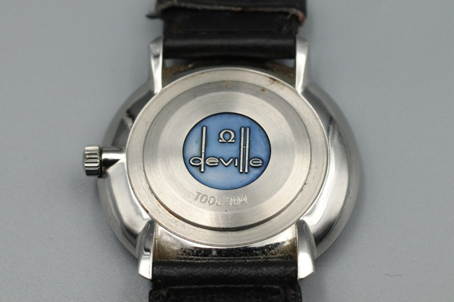 *N MINT* Vintage OMEGA De Ville TOOL 104 Manual Winding Silver Dial Mens Watch