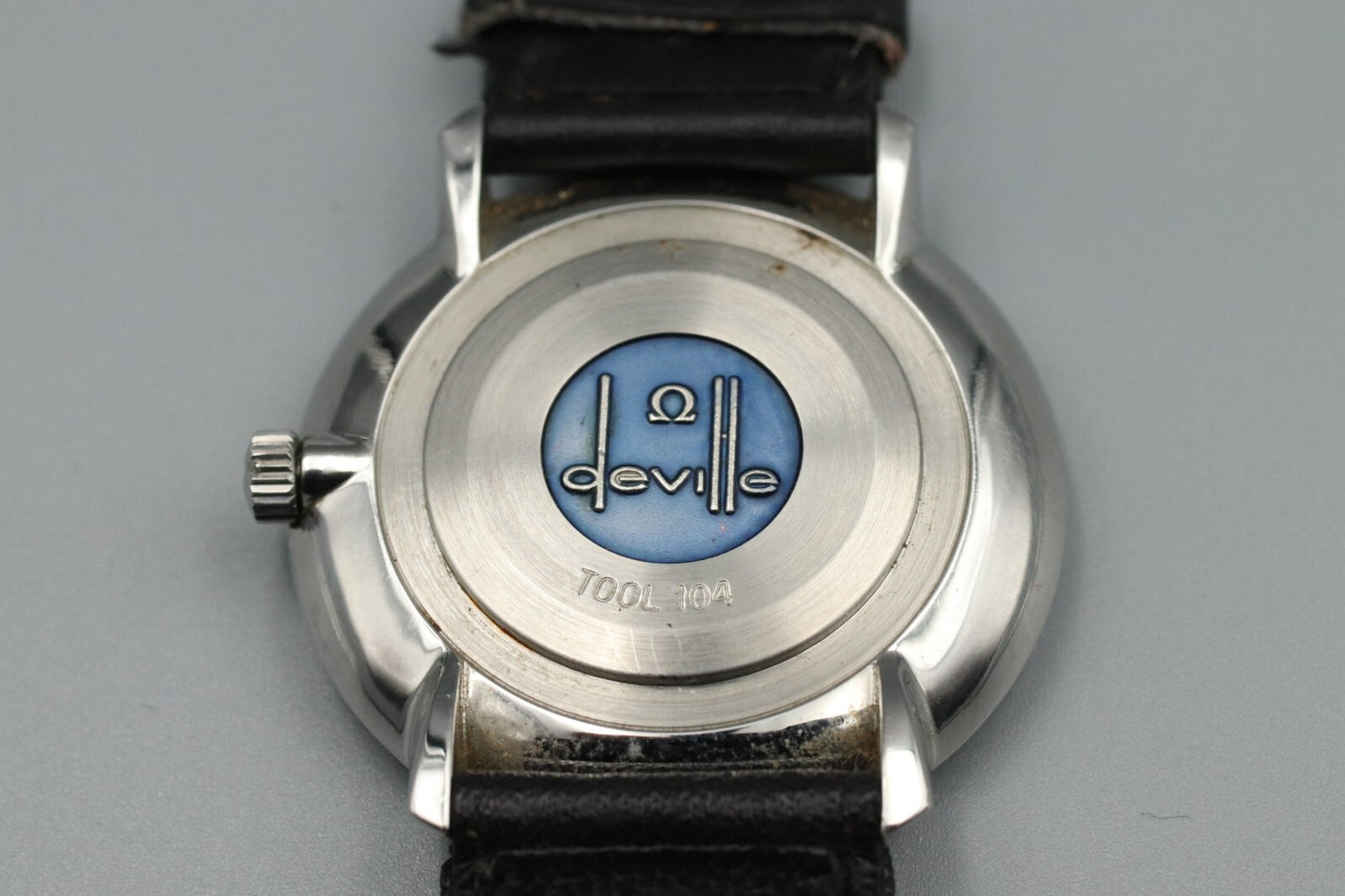 *N MINT* Vintage OMEGA De Ville TOOL 104 Manual Winding Silver Dial Mens Watch