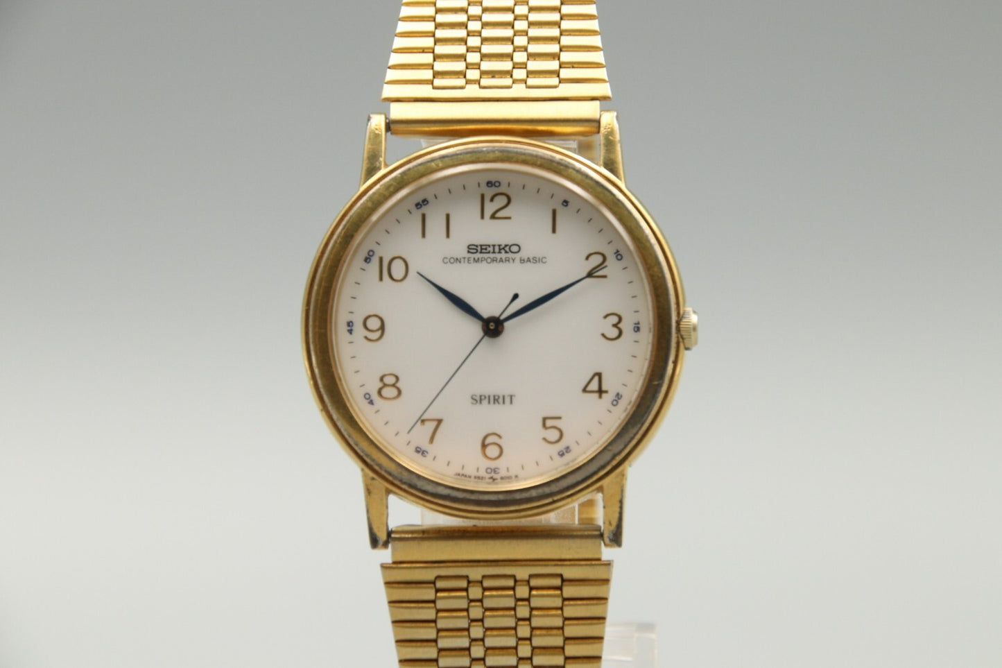 Exc+5 Vintage SEIKO Spirt 5S21-6000 Sweeping Second Hand Mens Quartz Watch JP