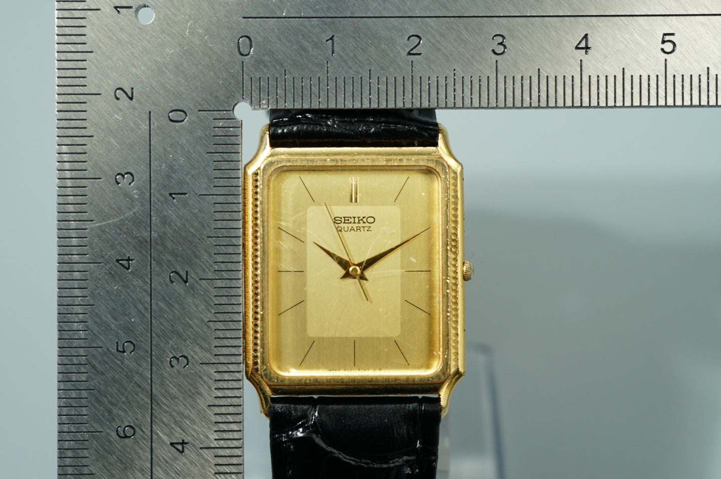 *Exc+5* Vintage 1994 SEIKO 5040 Quartz Gold Square 26mm Women,Ladies Watch