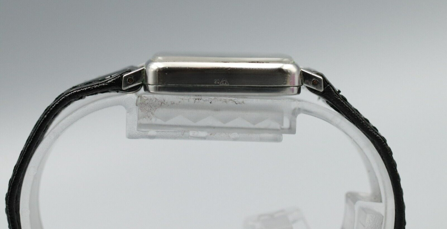 *Exc+5* Vintage OMEGA Geneve Cal.625 Hand Winding Silver Dial Square Women Watch