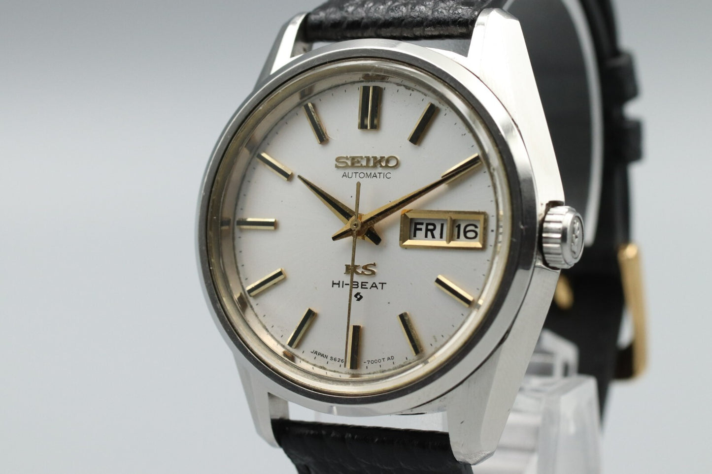 1971 N MINT Vintage SEIKO King KS Hi BEAT 5626-7040 Automatic DayDate Mens Watch