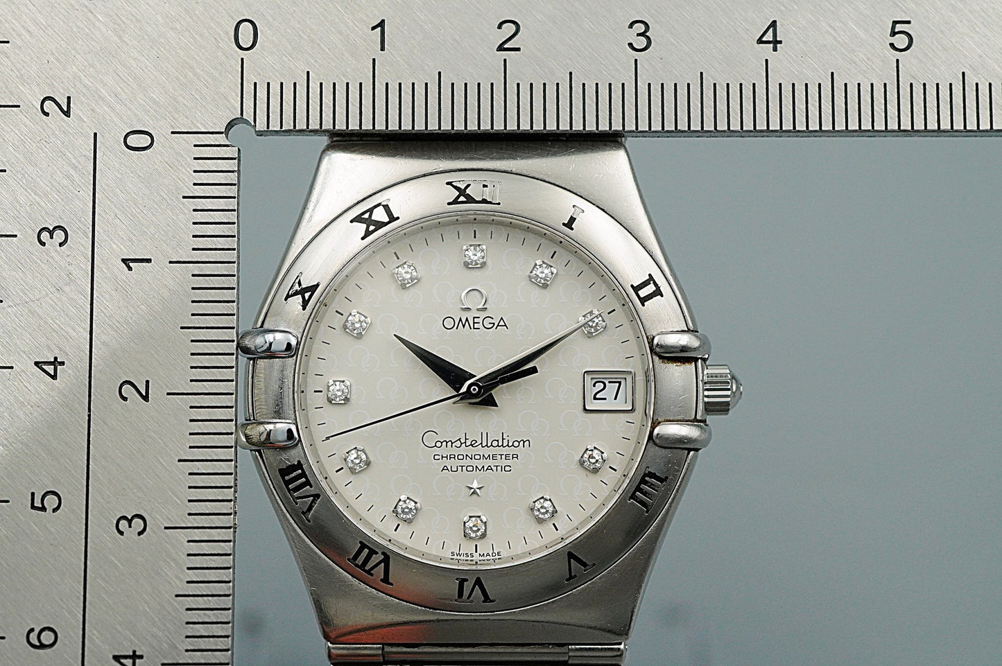Exc+5 OMEGA Constellation CHRONOMETER Cal.1120 Automatic White 35mm Mens Watch
