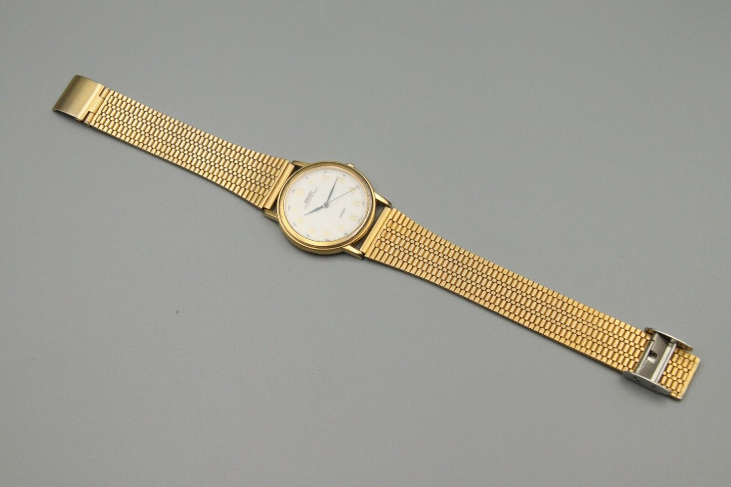 Exc+5 Vintage SEIKO Spirt 5S21-6000 Sweeping Second Hand Mens Quartz Watch JP