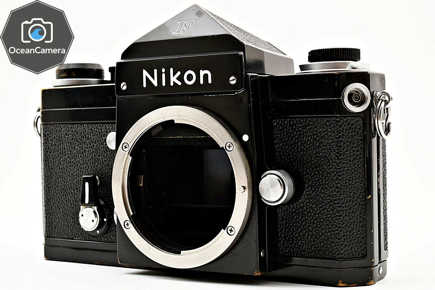 SN739xxxx *Exc+5* Nikon F Eye Level Apollo Black 35mm SLR Film Camera Body JAPAN