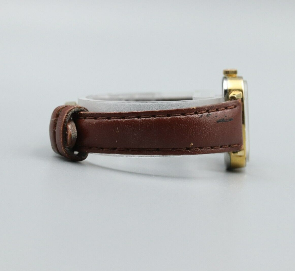*NEAR MINT* Vintage OMEGA Cal.625 Hand Winding Gold Dial Rectangle Women Watch