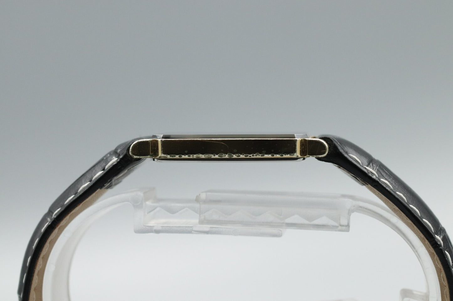 *Exc+5* Vintage SEIKO Dolce 7730-5040 Quartz Black Dial Tank Mens Watch JAPAN