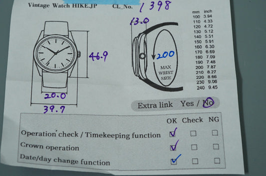 *TOP MINT* SEIKO Fender Quartz Bronze Dial Round 40mm Mens Watch