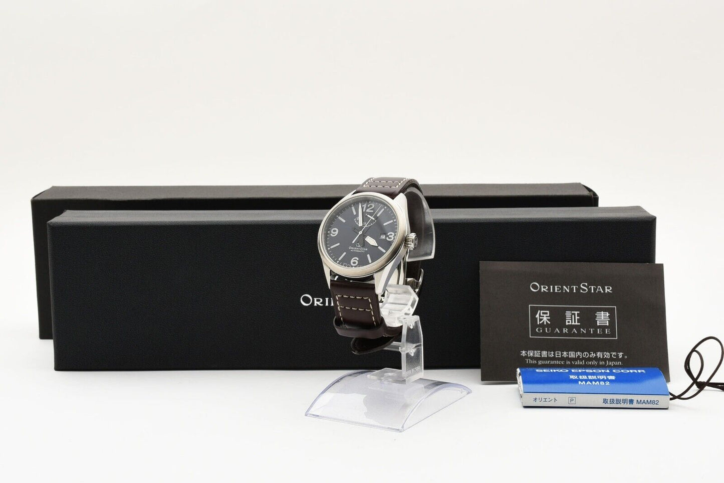 **TOP MINT** Orient Star Epson RE-AU0207L00B Blue Automatic Men's Watch JAPAN
