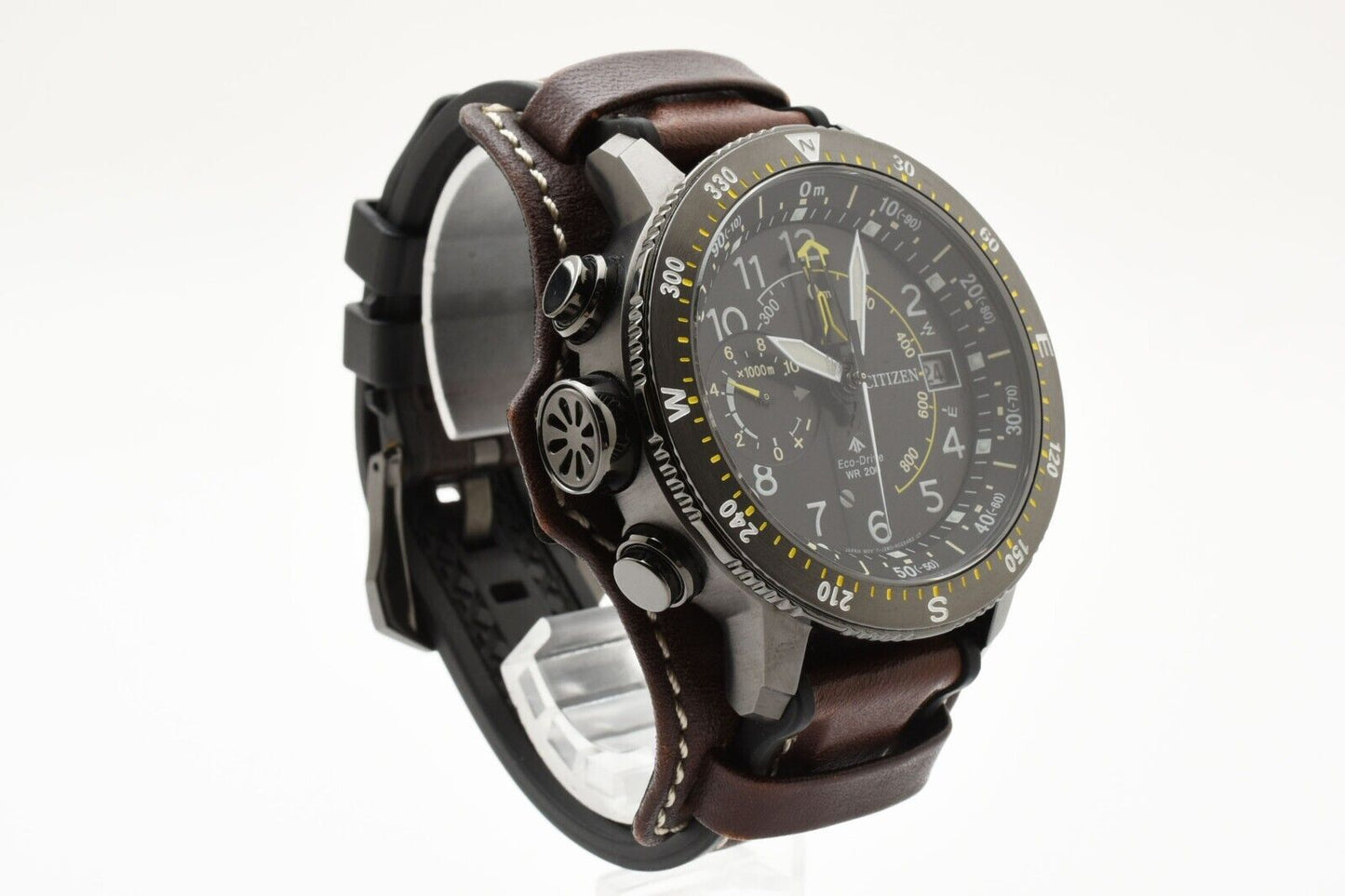 TOP MINT Citizen QZ J280-R013581 Solar Promaster Date Black Mens Wristwatch JP