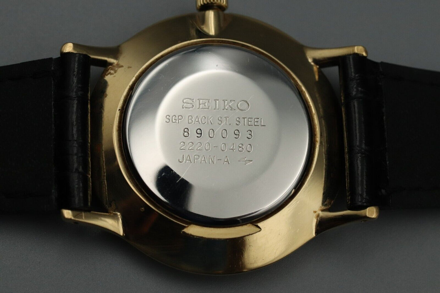 *NEAR MINT* Vintage Seiko Chariot 2220-0480 Stainless Steel Mens Hand Wind Watch