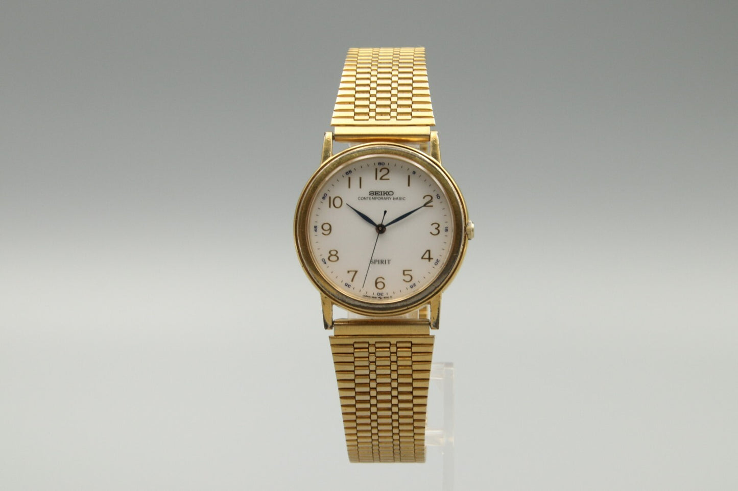 Exc+5 Vintage SEIKO Spirt 5S21-6000 Sweeping Second Hand Mens Quartz Watch JP
