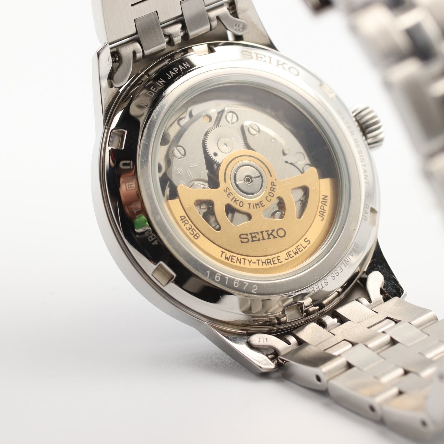 *UNUSED* SEIKO PRESAGE 4R35-01T0 Automatic Navy Dial Round 40mm Mens Watch