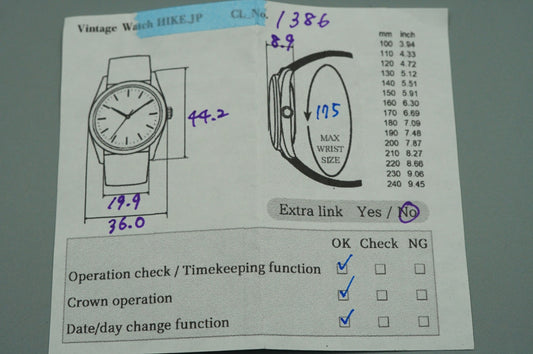 *Exc+4* Vintage 1999 SEIKO SPIRIT 7N43-9080 Quartz Blue Round 36mm Mens Watch