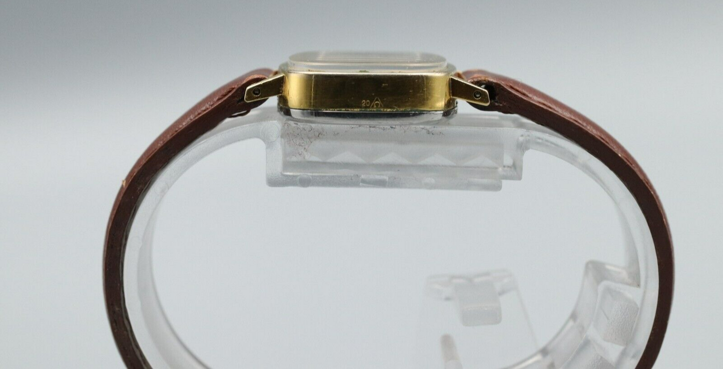 *N MINT* Vintage OMEGA Geneve Cal.625 Hand Winding Gold Rectangle Women Watch
